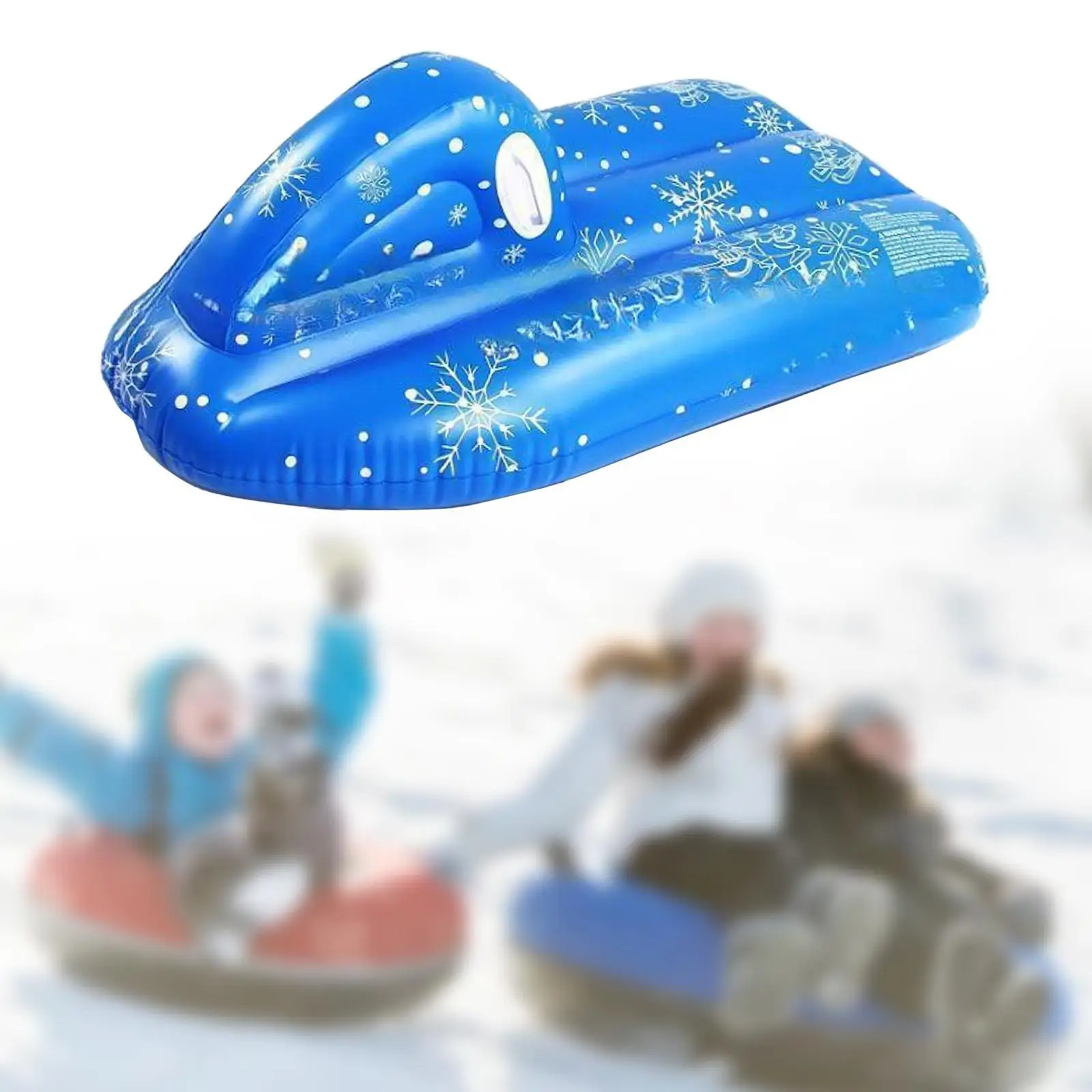 Snow Boat Sled Winter Inflatable Snow Tube PVC Snowflake Kids Snow Sled Heavy Duty Circle Games Raft Children Snow Skating Tool