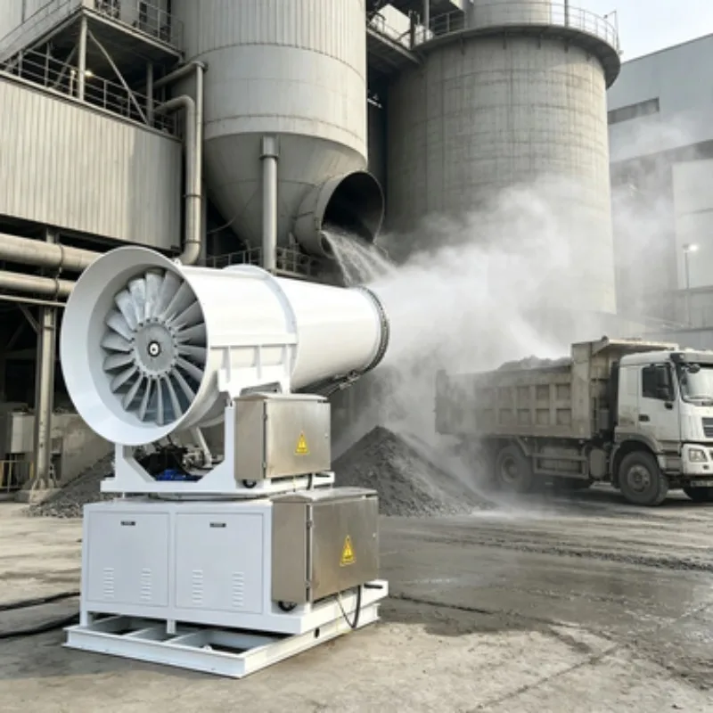India 50 ~ 60 Degrees of Hot Weather Cooling the Use of Fog Cannon Automatic 80m Spray Equipment Ultra-fine Fog Spraying