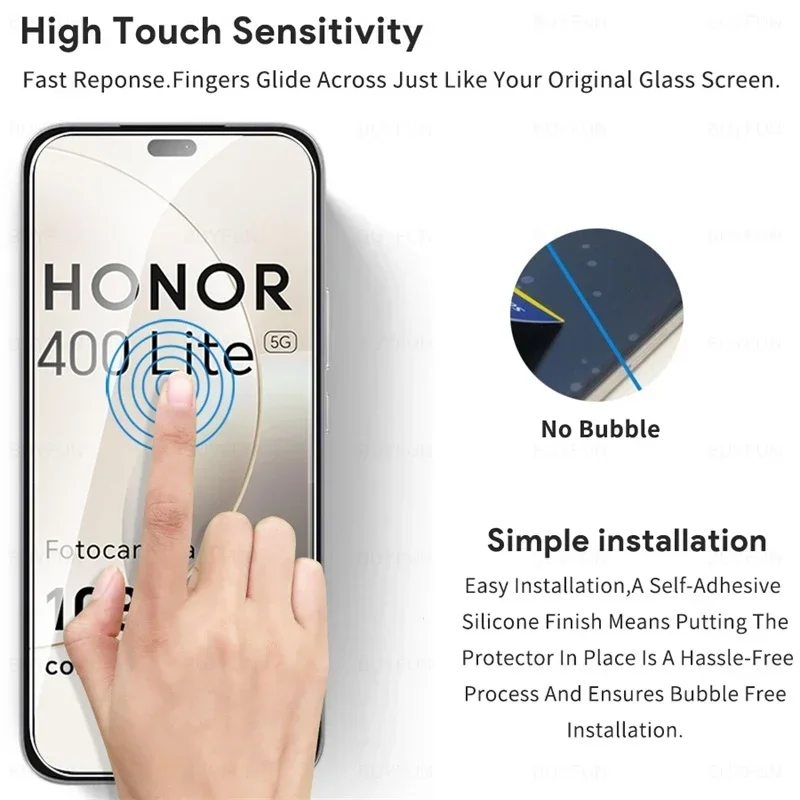 واقي شاشة 2To1 9H من الزجاج المقسى لهاتف Honor 400 Lite 5G زجاج Honar Honer 400Lite زجاج الكاميرا الخفيف على Honor400Lite 2025 #5