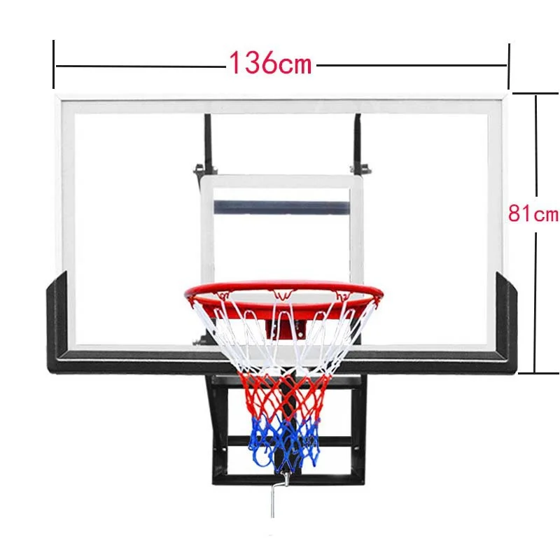 Basketball Stand Wall-mounted Outdoor Standard dunk Basketball Frame Indoor Shooting Backboard Outdoor Basket