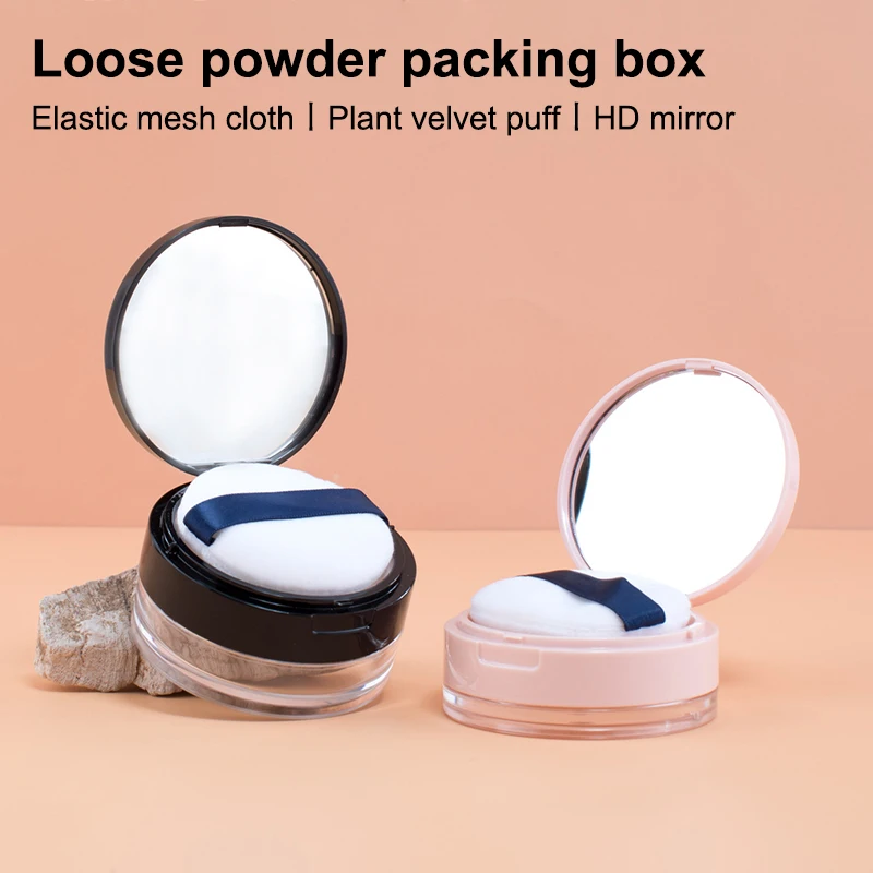 5/10g Empty Air Cushion Puff Box With Powder Puff Mirror Elastic Mesh Portable Makeup Case Container For Loose Powder