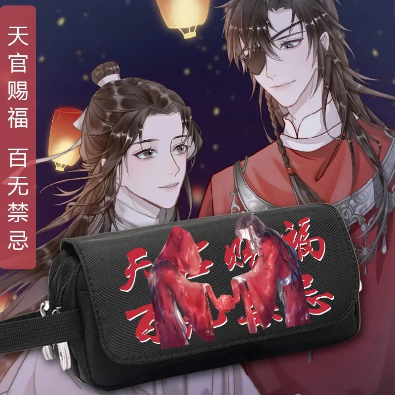 เคสใส่ปากกาอะนิเมะ Tian Ci Fu ของขวัญเครื่องเขียนลายผ้าอ๊อกซ์ฟอร์ดความจุขนาดสูง