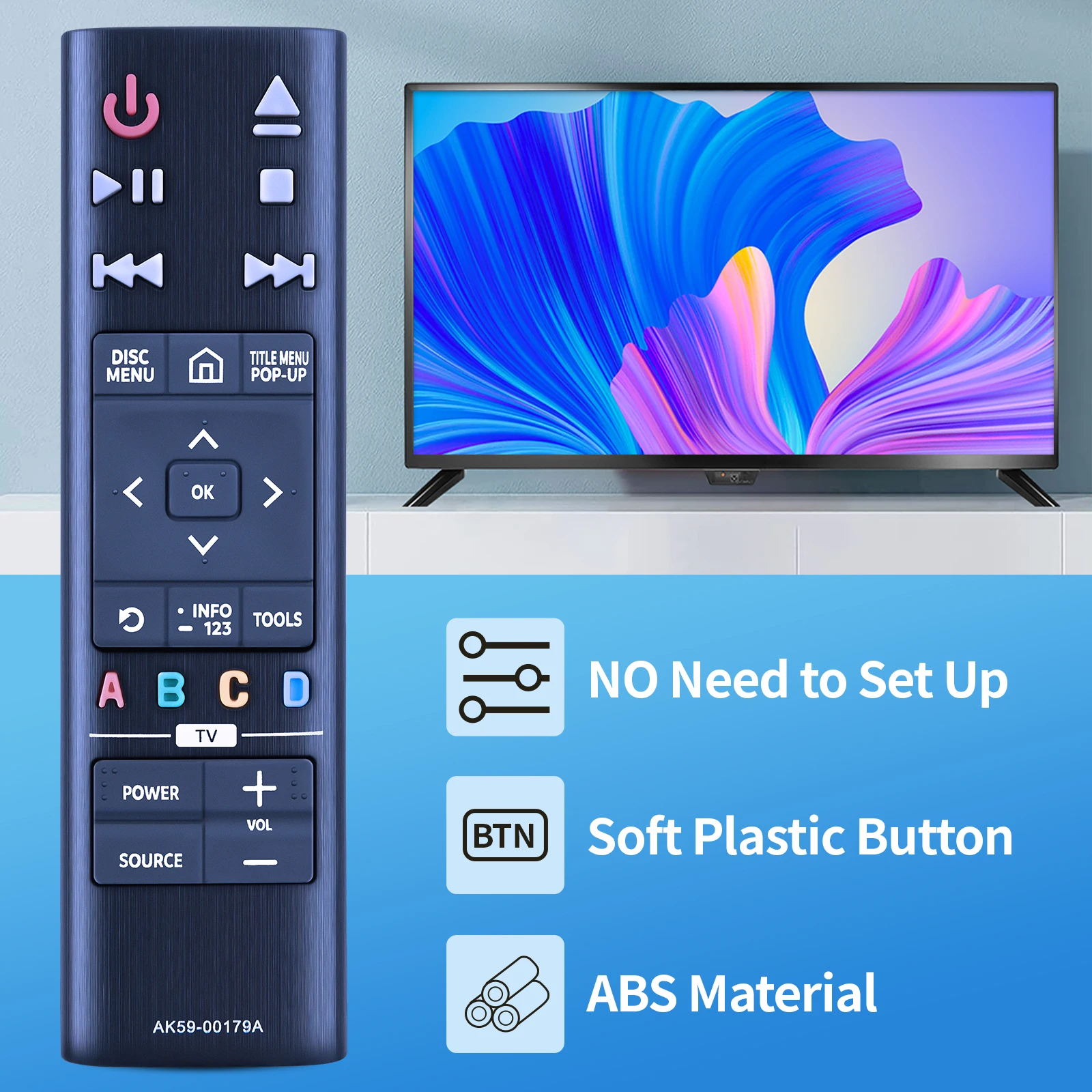 جهاز تحكم عن بعد AK59-00179A جديد لمشغل بلو راي سامسونج UBD-K8500 UBD-K8500/ZA