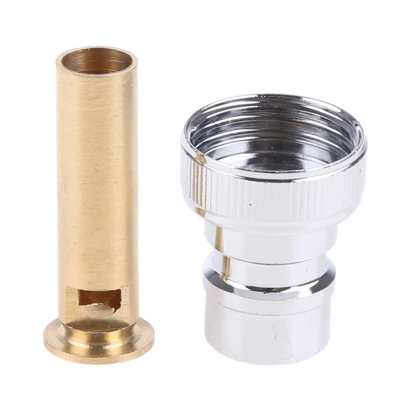 Y1UD All-copper Automatic Washing Machine Faucet Connector Stainless Steel Transfer Water Nozzle Universal 1/2 Interface