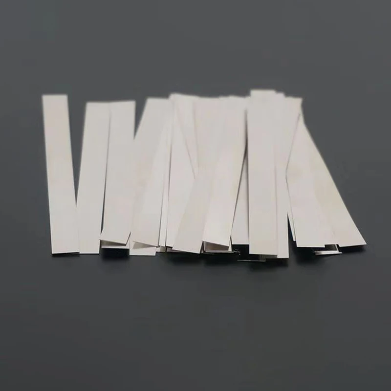 25pcs Low Resistance  Pure Nickel Strip Sheets For Battery Pack Spot Welding Machine Nickel Strip Cell Connector