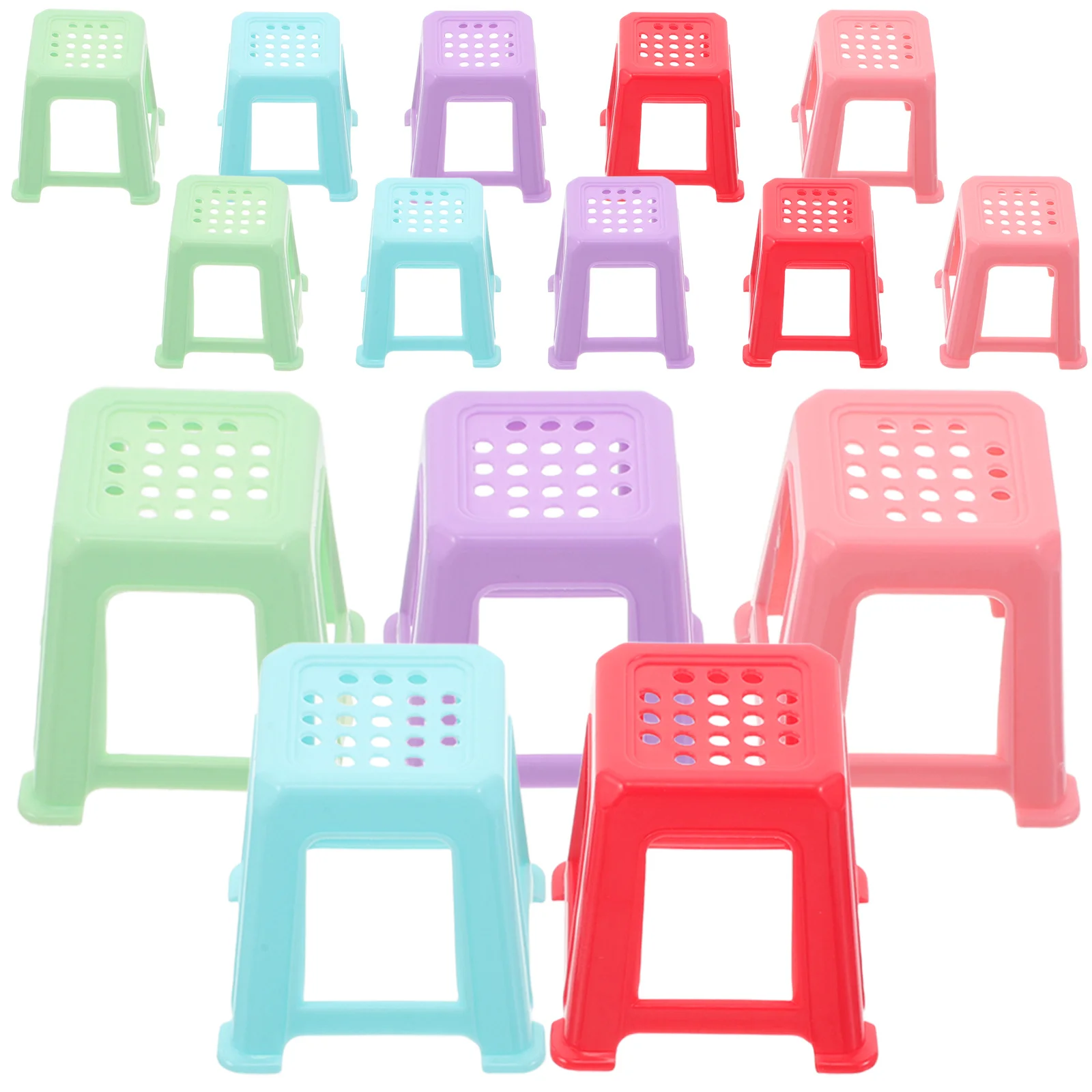 

20Pcs Painting Canvas Stand Mini Risers Non-Slip Plastic Chairs Portable Fluid Painting Support Tabletop Easel Paint Pouring