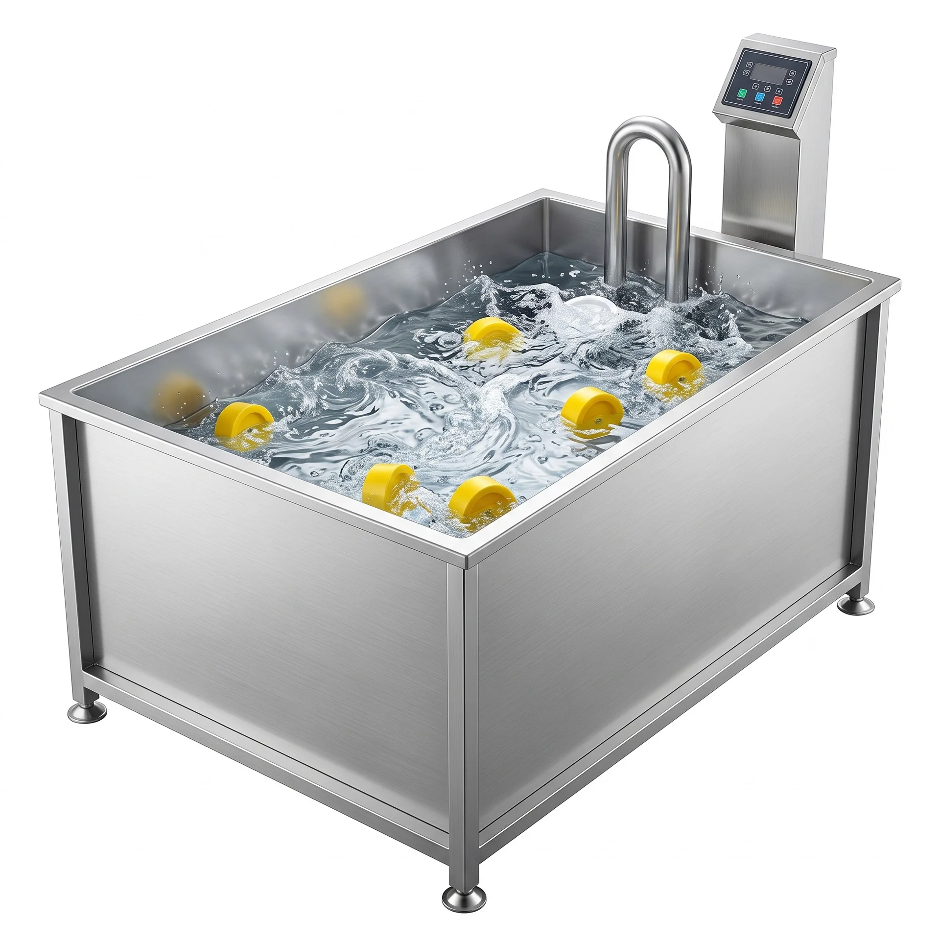 Commercial Bubble Thawing Tank Assembly Line Food Grade Thawing Equipment For Meat Seafood Cold Chain