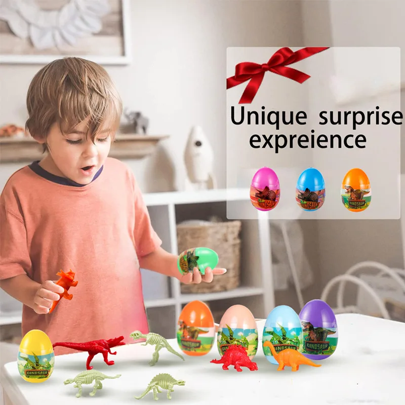 5Pcs Funny Mini Simulation Dinosaur Twister Toys Novelty Easter Eggshell Twister Fun Children Toys Festival Party Birthday Gift