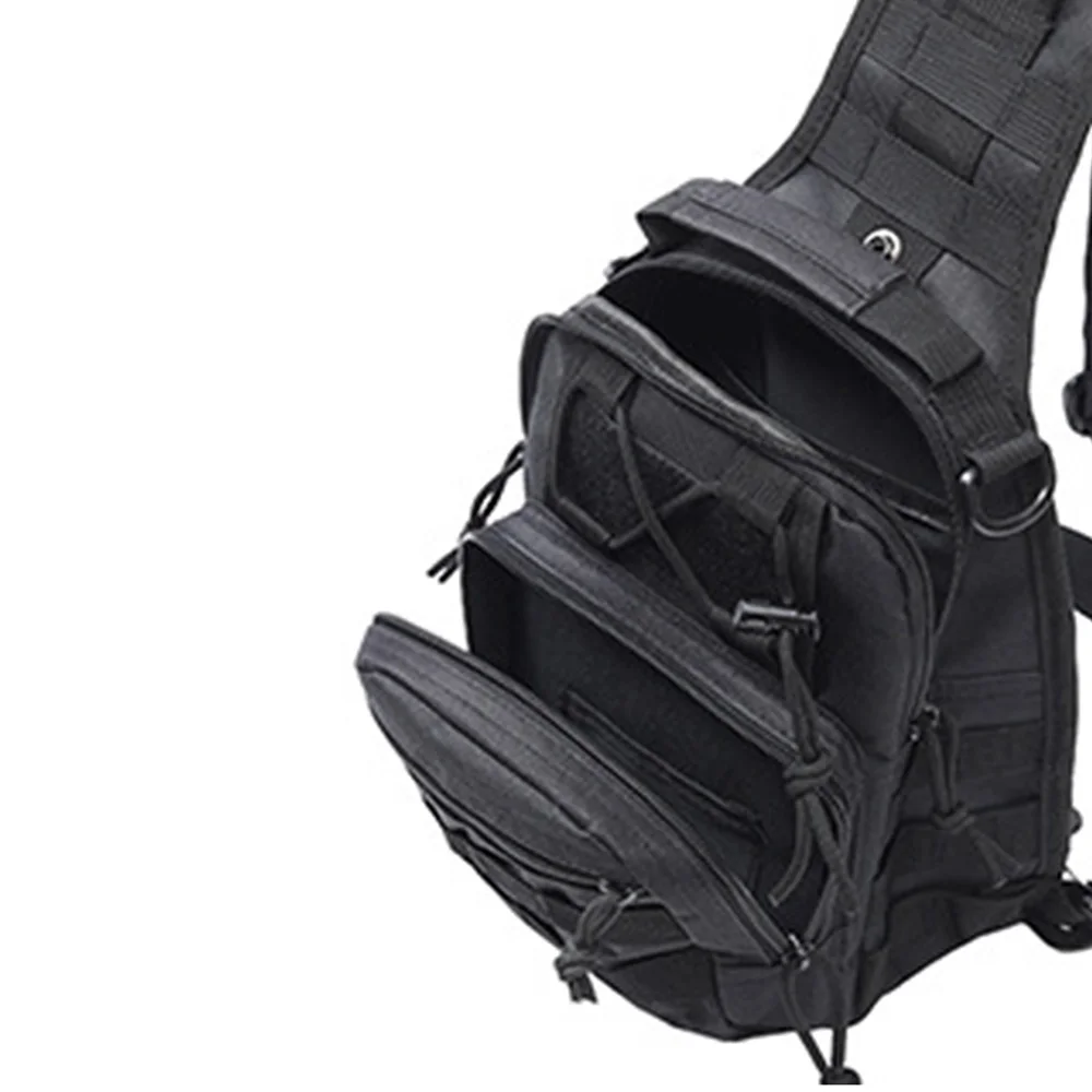 Men Cross body Sling Backpack Shoulder Chest Bag Travel Outdoor Sports Climb Tactical Military Nylon Male Side Messenger Bag