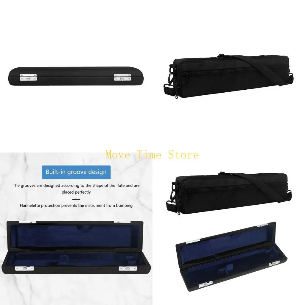 

92ME Simple 16 Hole Flute Case Carrying Bag Lightweight 16 Holes Storage Box Durable