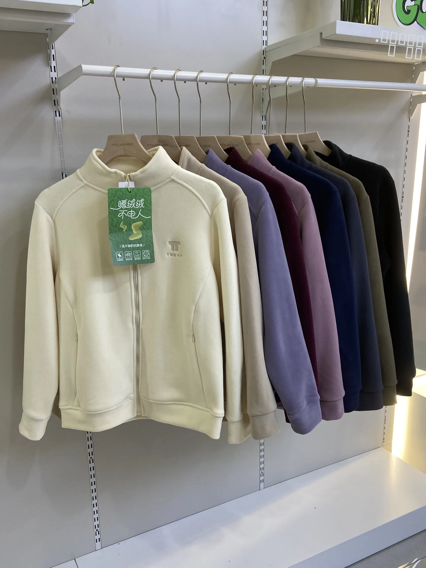 

Утепленная флисовая куртка на молнии с длинным ворсом, воротником-стойкой, стандартной длиной, повседневная, уличный стиль