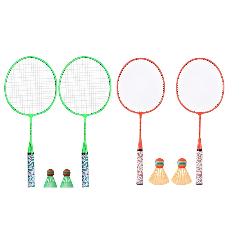 

Badminton Rackets For Children,Shuttlecocks Racquet Sports Set With 2 Balls For Kids Players Indoor Outdoor Sport