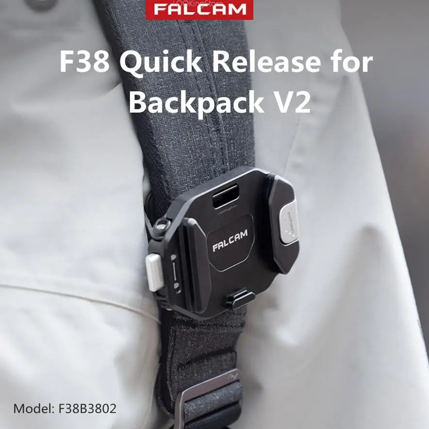 FALCAM F38 Quick Release Kit for Backpack V2 F38B3803 Base for Backpack V2 F38 B3802 Camera Backpack Strap Clip