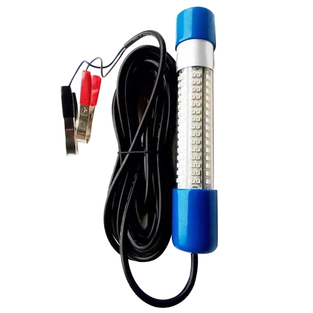 Lumière de pêche sous-marine 50W, leurre pour poisson, détecteur d'appâts, lampe de bateau Submersible 12-24V, étanche pour calmar, crevettes, Krill
