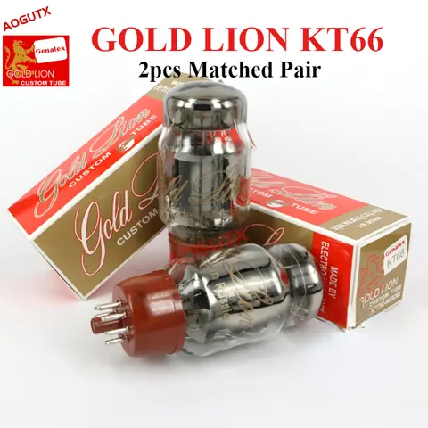 GOLD LION KT66 Vakuumröhre HIFI Audio Ventil Ersetzen EL34 5881 6L6 Elektronische Röhrenverstärker Kit DIY Original Match Quad Aogutx