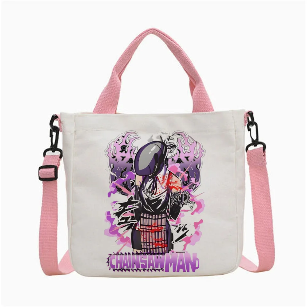Chainsaw Man tote bag foldable personnalisable shopping reusable totebag femme