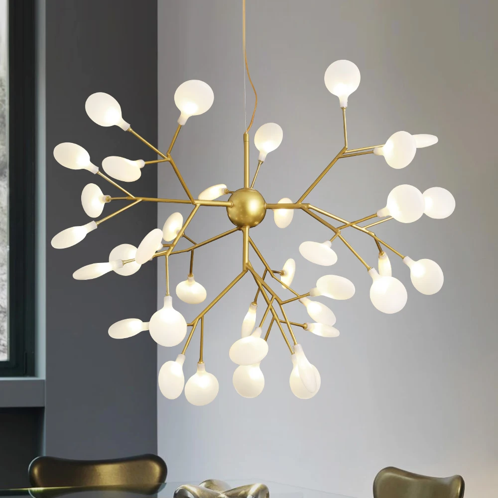 Imagem -03 - Nordic Firefly Ceiling Chandelier Lâmpada Pingente Moderna Luzes Led g4 Casa Quarto do Bebê Quarto Sala de Estar Decoração Salão Estrelado