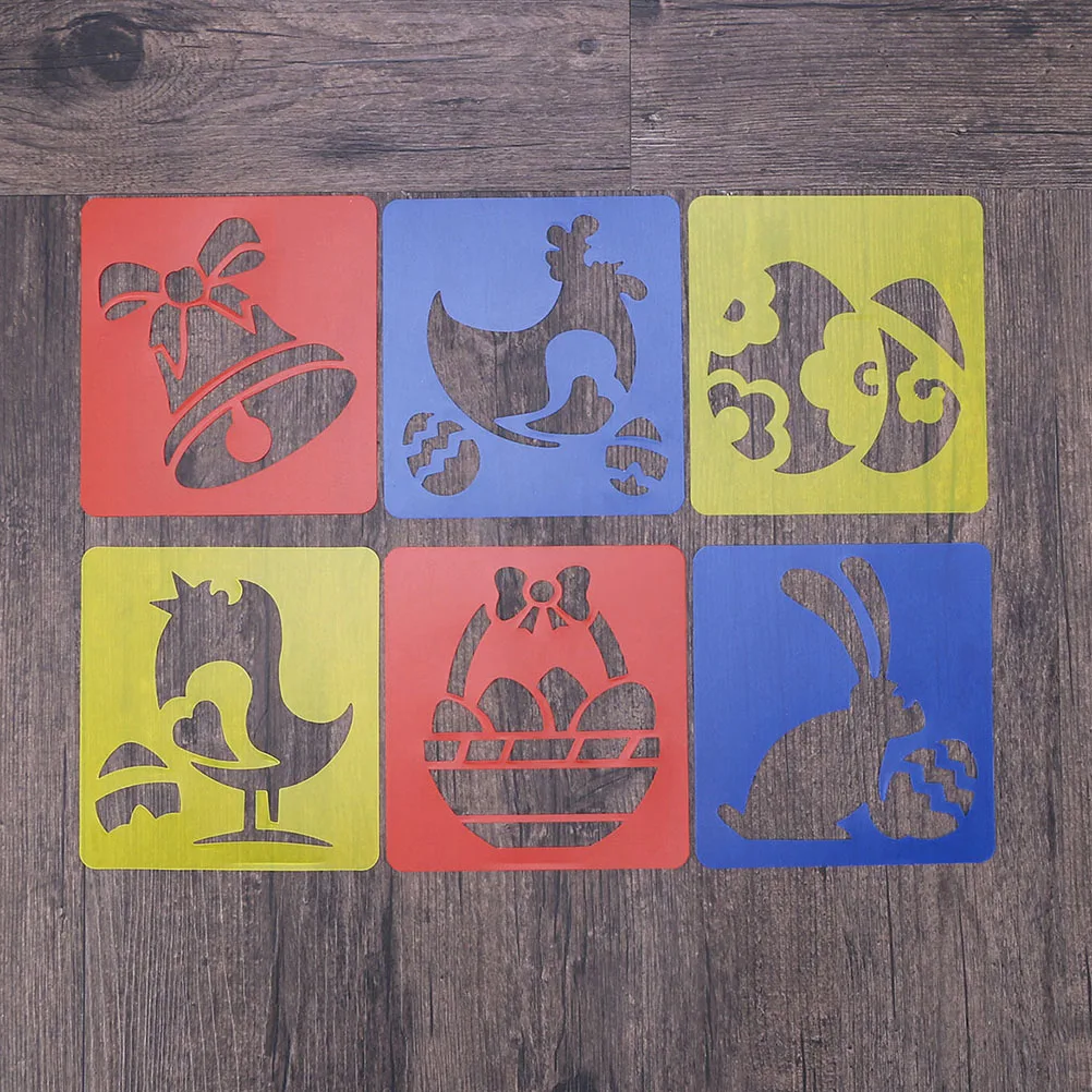 12 قطعة استنسل رسم عيد الميلاد قوالب مجوفة DIY لوحة عيد الميلاد الحرف اليدوية للأطفال قوالب رسم عيد الميلاد