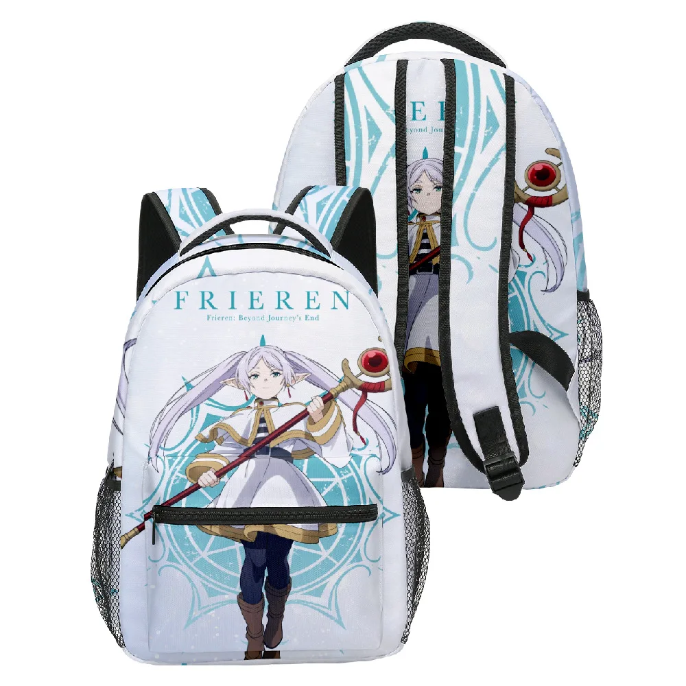 Classic Popular Novelty Frieren student Bookbag Notebook Backpacks 3D Print Oxford Waterproof Boys/Girls Travel Backpacks