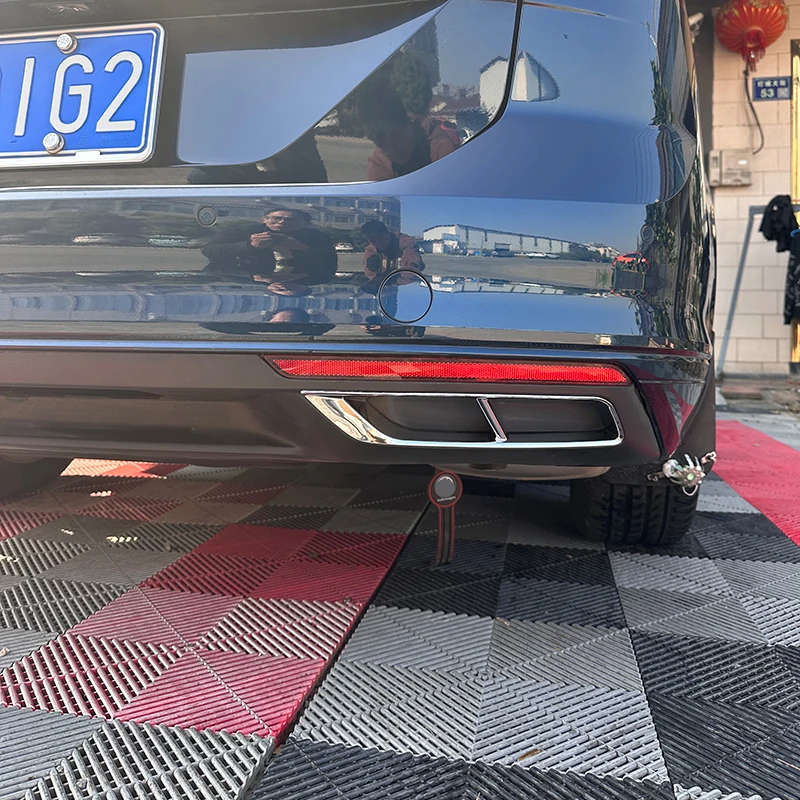 Chromowana listwa ozdobna do stylizacji samochodu VW Passat B8.5 2020 2021 2022 2023, dekoracyjne akcesoria zewnętrzne na tylny układ wydechowy.