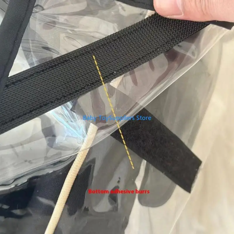 R1WF EVA Säuglingswagen Regenabdeckung wasserdichte winddichten Beschützer für Kinderwagen