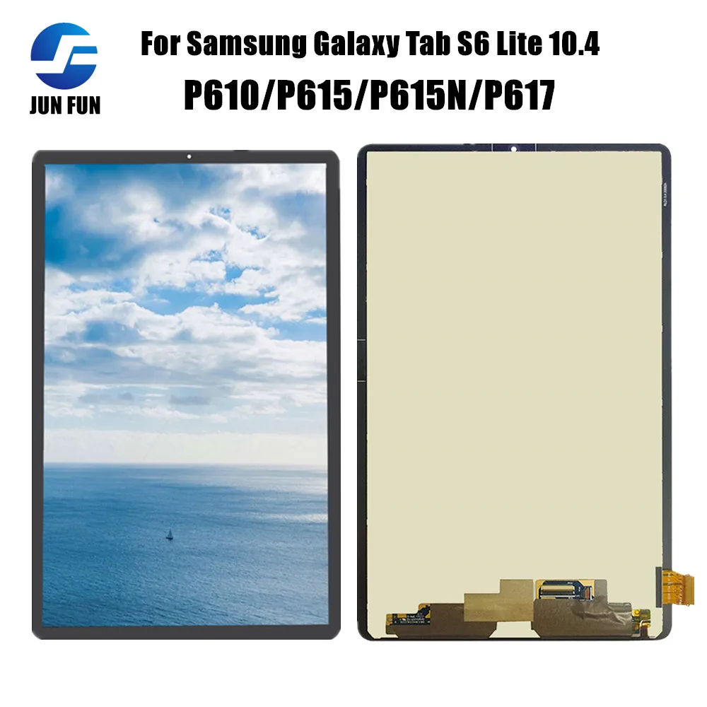 For Samsung Galaxy Tab S6 Lite 10.4 P610 P615 P615N P617 LCD Screen Display Touch Glass Digitizer Assembly Replacement