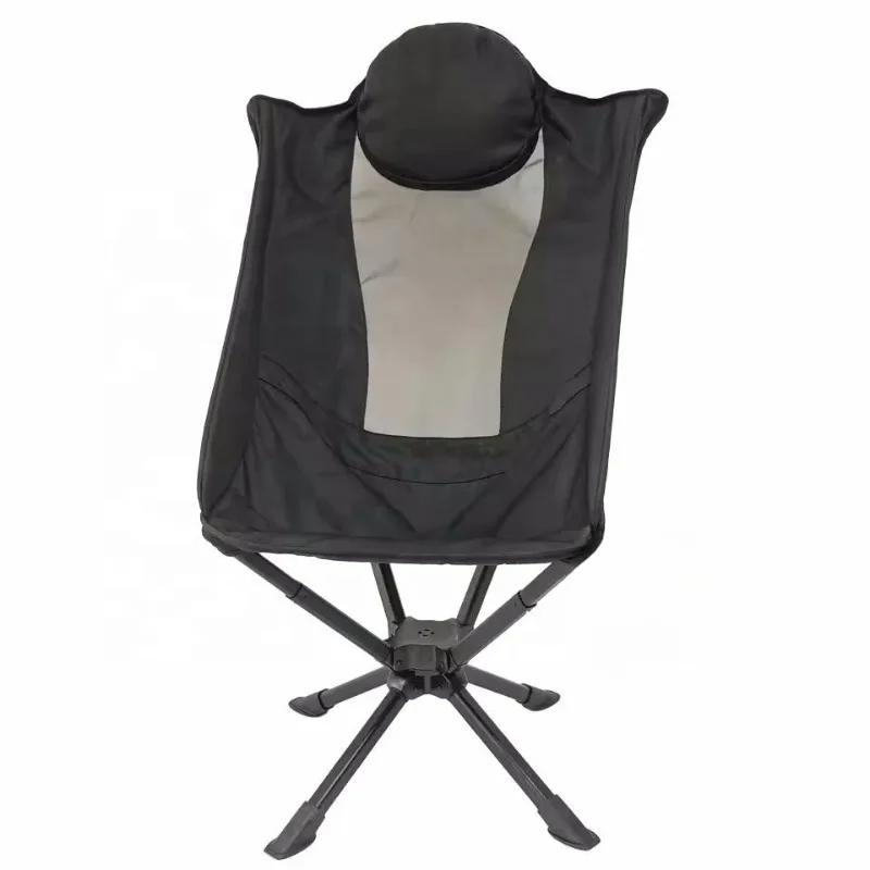 Swivel Chair, Outdoor Portable Folding Chair, Aluminum Swivel Camping Chair Is Easy To Store, Suitable for Beach and Outdoor