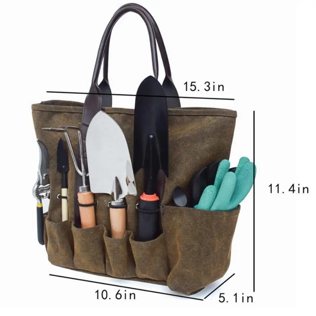 Tas Peralatan Tukang Kayu, Tas Peralatan Listrik, Kanvas, Daya Tahan Beban Berat, Tahan Lama