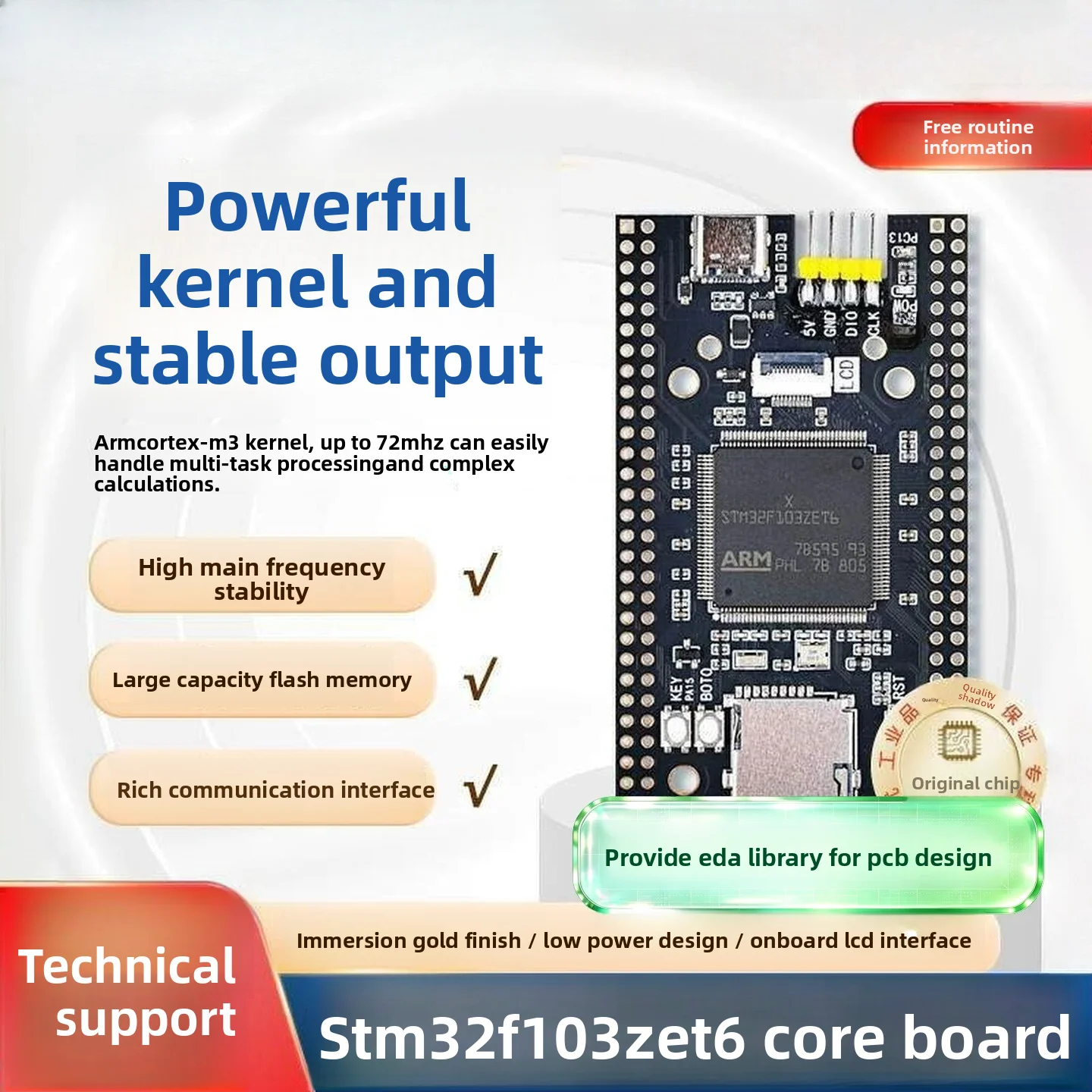 STM32F103ZET6 Development Board – Minimum System Core Board for Embedded Learning & Prototyping