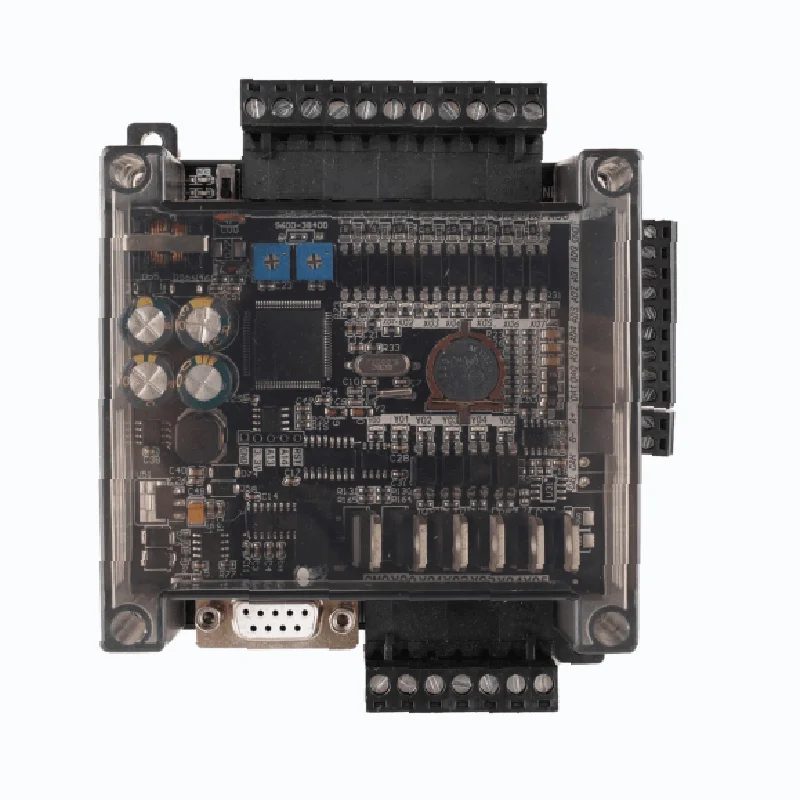 STM32F103 FX3U-14MT 8 input 6 Transistor output PLC industrial control board 6AD 2DA with RS485 RTC