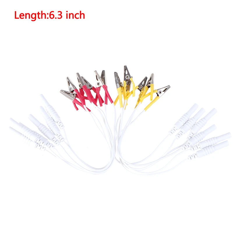 [New] NEW 12Pcs/Set Alligator Clip Cable Electronic Acupuncture Treatment Instrument