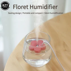 Portable USB Petal-shaped Air Humidifier Mini Ultrasonic Aromatherapy Humidifier Household Plant Diffuser Purifier Humidifier