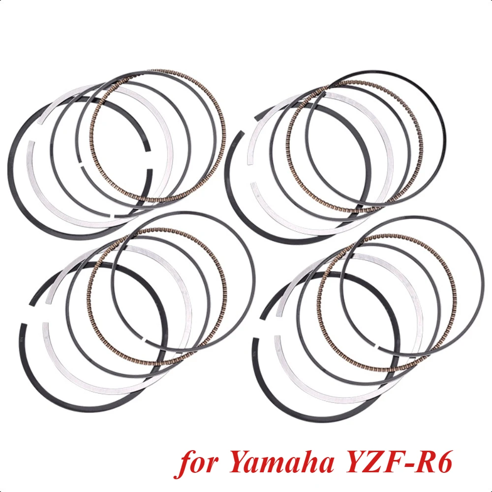 

65.5mm 5EB-11603-10-00 4 Cylinder Engine Piston Rings Kit for Yamaha YZF-R6 1999-2002 FZ6N FZ-6 FZ6 FZS6YCB R6S YZFR6