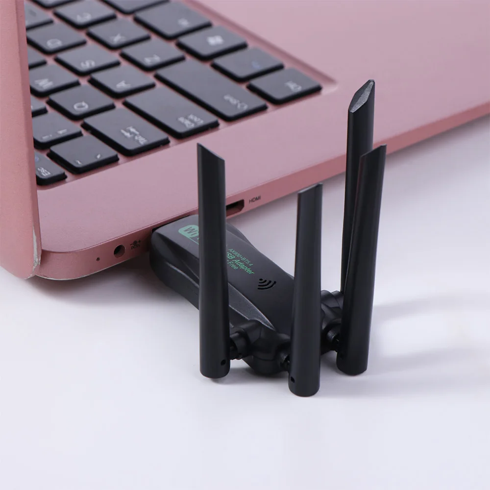 AX900 Dual Band WiFi6 USB Adapter 4 Antenna 2.4G/5Ghz 900Mbps WiFi Dongle Bluetooth 5.4 Driver Free Wireless Network Card