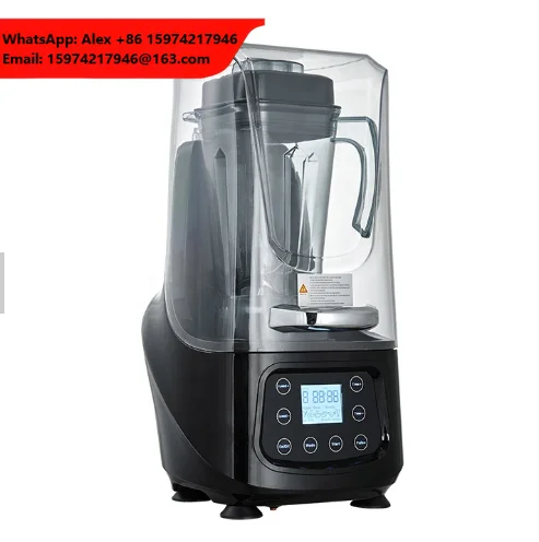 Professional Heavy Duty Super Quite Low Sound Noise High Power Commercial Blender With Stainless Blades And Cover