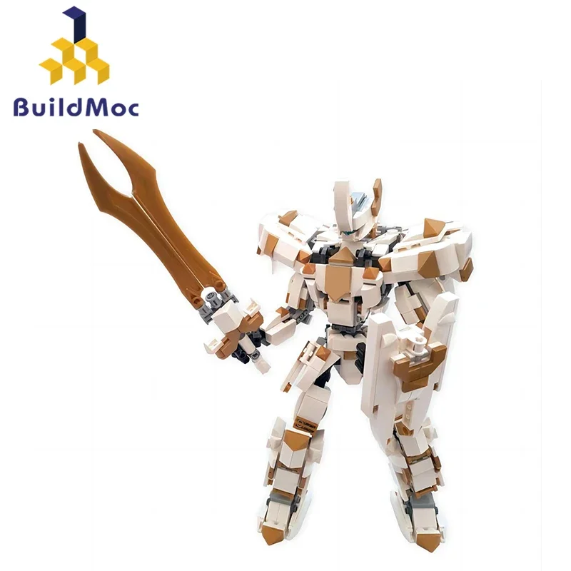 BuildMOC Military Mech Warriors Mk2 Lancelots Building Block Toy Kit Griffon Machina Model Robot Idea Brick Kids Birthday Gift