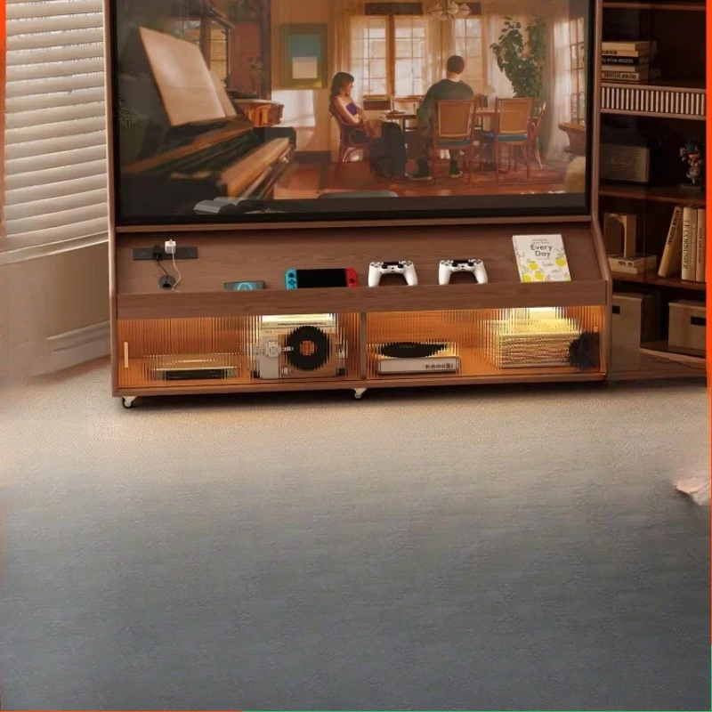 

Movable TV cabinet, living room household small apartment