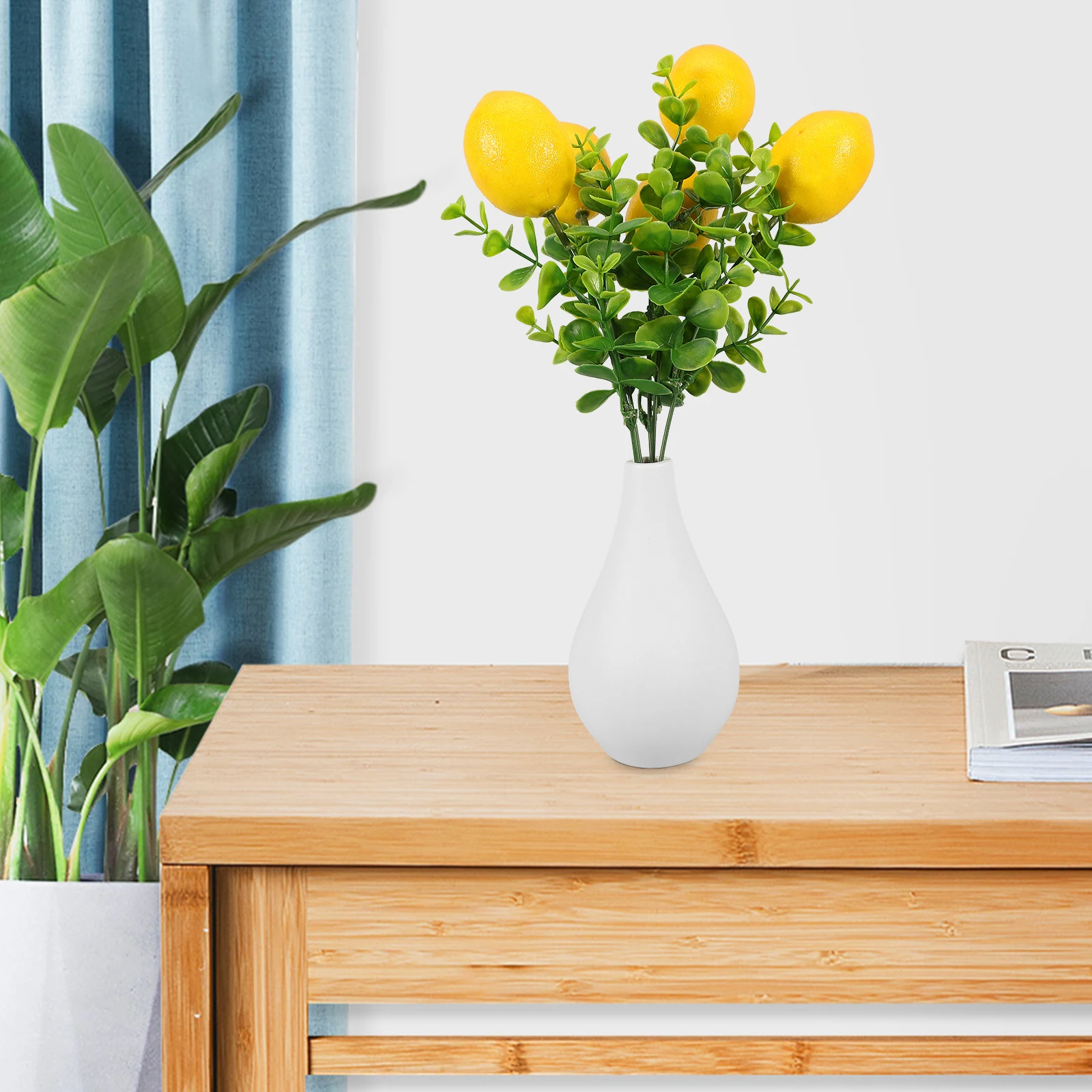 

Artificial Lemon Branches For Vase Decor Party Decoration Faux Lemon Stem Bouquet Fake Fruit Branch Artificial Fruit Decor