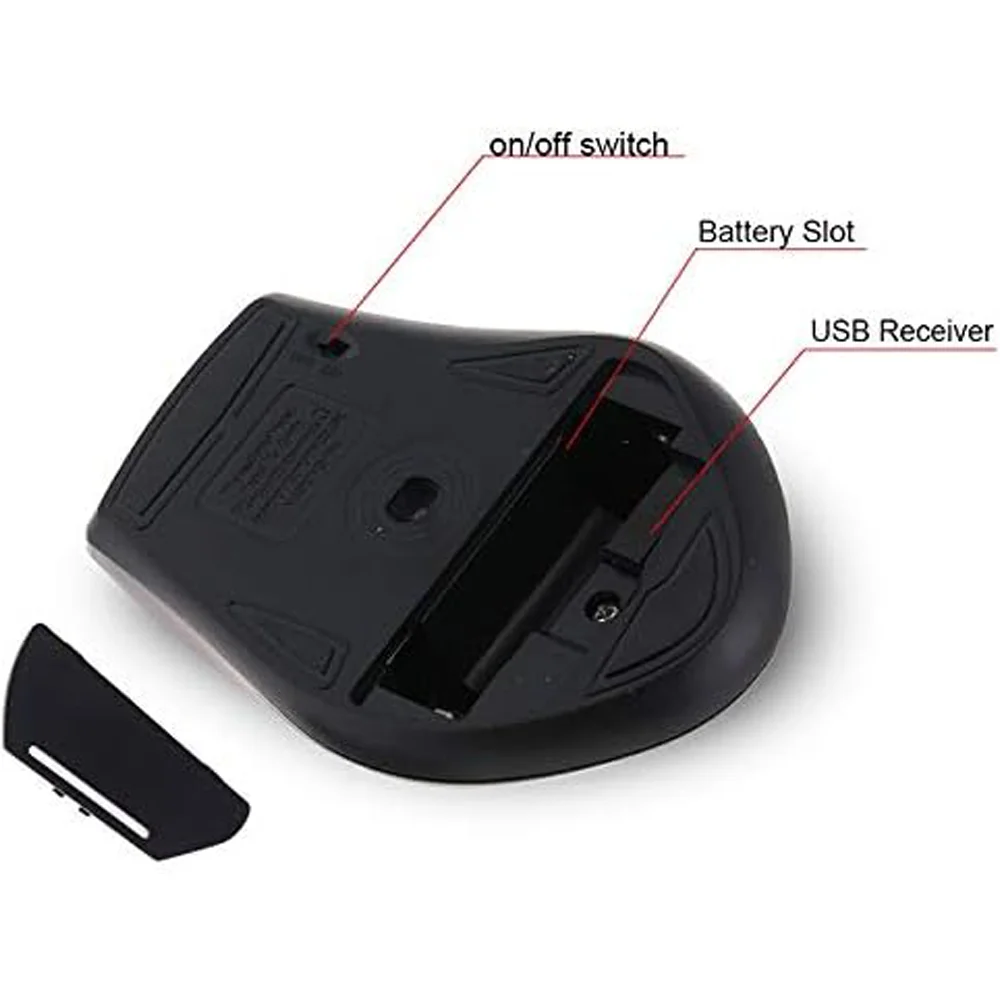 Wireless Mouse Mini Silent 2.4G USB Computer Mouse Optical Mice Noiseless Adjustable DPI Mouse for Windows Mac Linux