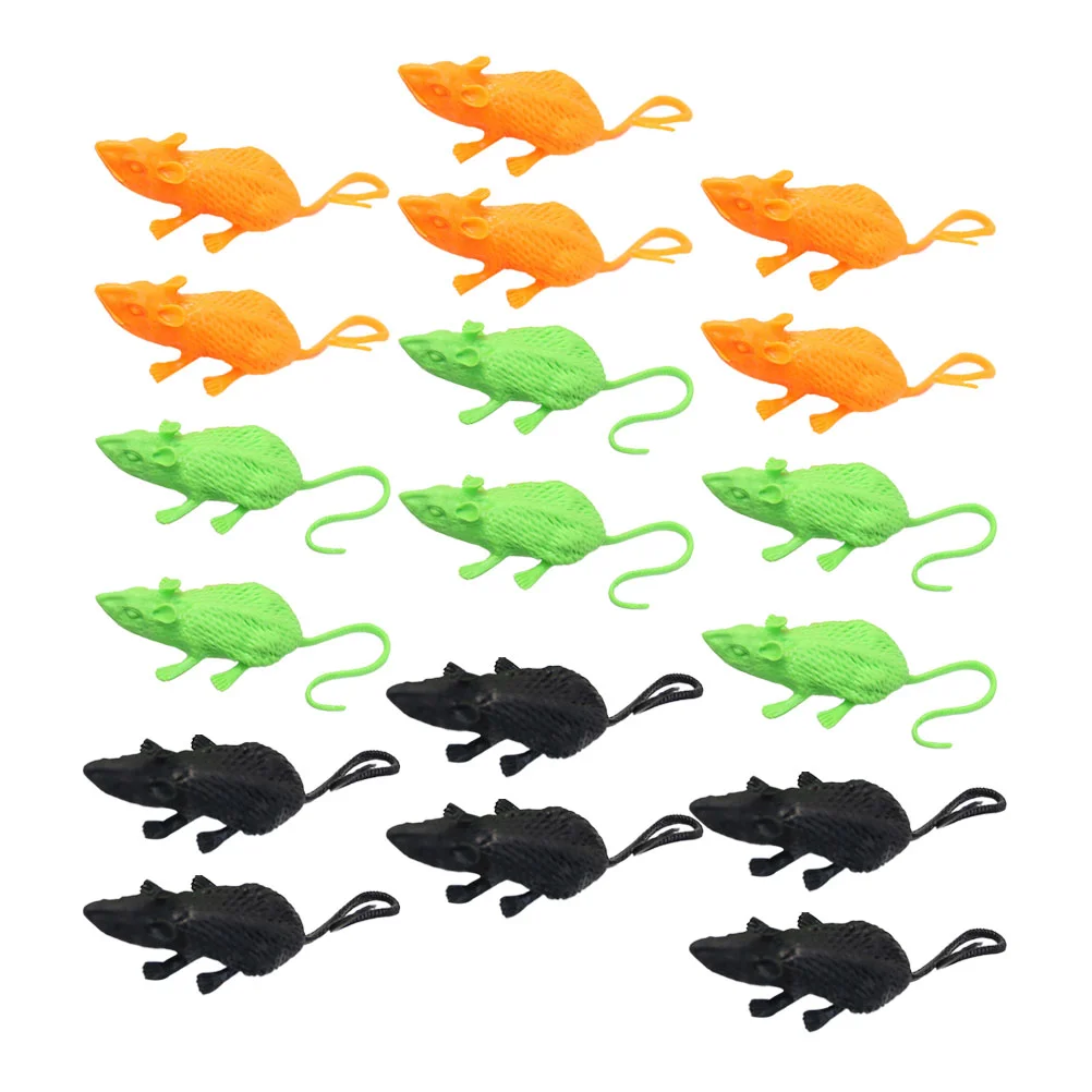 

18 Pcs Simulation Mouse Novel Mice Decor Halloween Props Realistic Animal Toys Fake Model Chic Prank