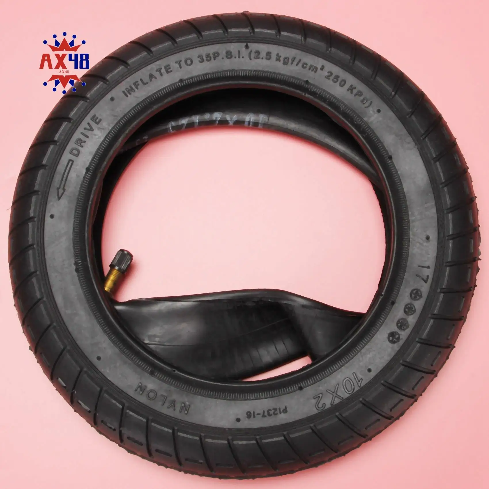 

AX48-10 Inch Electric Scooter Wheel Tire 10X2-6.1 For Xiaomi M365 Scooter Tire M365/Pro Inner Tube Tyre Replace Accessories