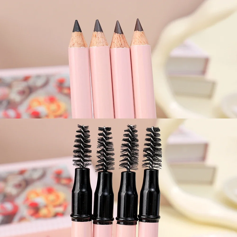 Blijvend wenkbrauwpotlood Waterdicht Professionele vrouwen Oogmake-up Pen Gemakkelijk kleur Natuurlijk Zwart Bruin Cosmetische Schoonheid Wenkbrauwgereedschap