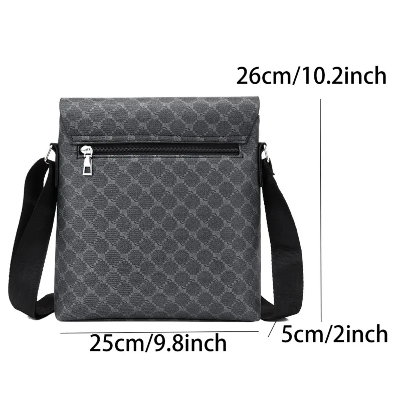 New Leather Designer Crossbody Bag for Men Bags Luxury Brand Casual Man Messenger Bag Fashion Male Bag Sling Pack Shoulder Bags