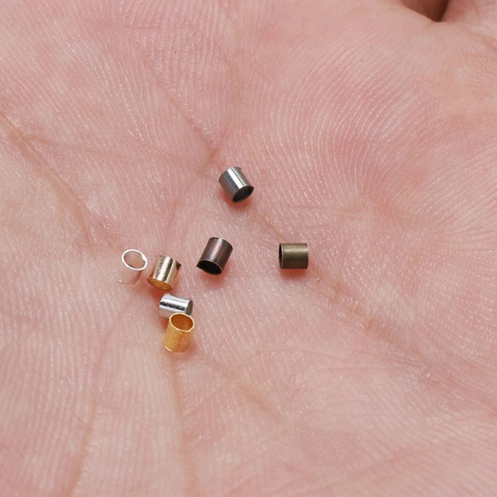 

1500Pcs Copper Crimp Tube Beads Golden 1.5mm DIY Crafts Jewelry Making Accessories DIY Bead Materials Crimp Beads