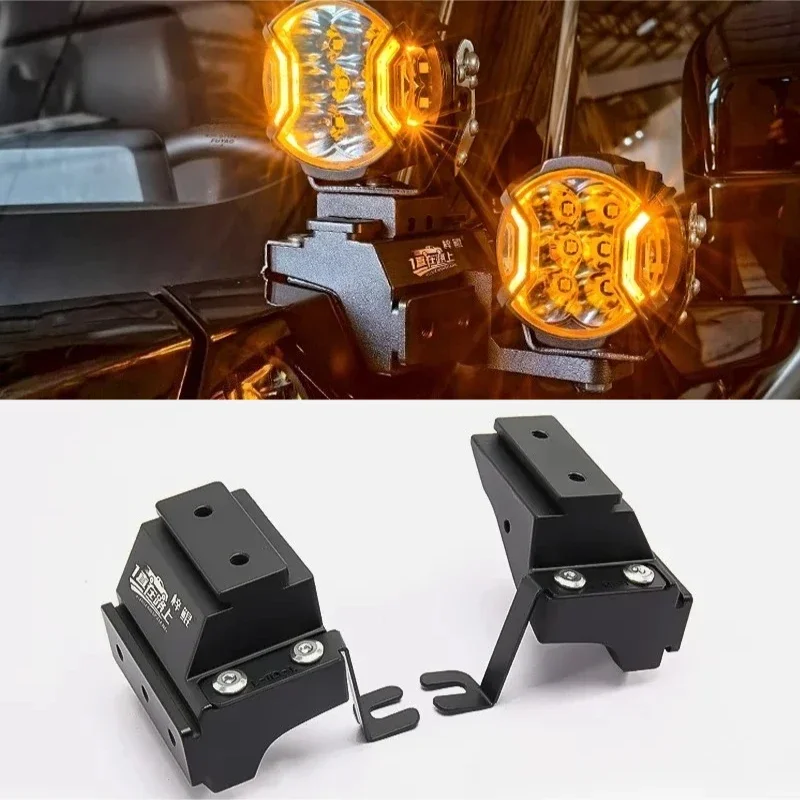 For Haval 1st Generation Dargo Car A-Pillar LED Spotlight Expansion Bracket Aluminum Alloy Dual Light Quick-Release Light Stand