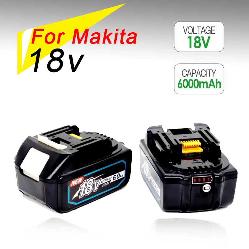 

Аккумуляторная батарея для дрелей Makita BL18306000mAh 18V BL1840 BL1850 BL1860 LXT400