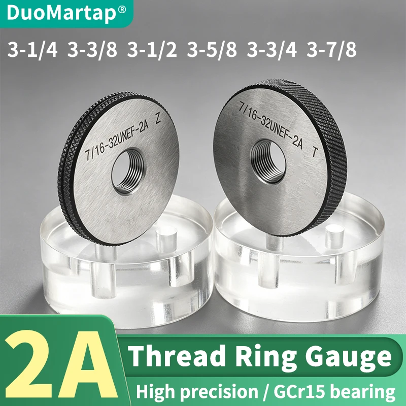 DUO Martap 1SET 2A 3-1/4 3-3/8 3-1/2 3-5/8 3-3/4 3-7/8--UN/UNC/UNS America Standard Fine Thread Ring Gauge