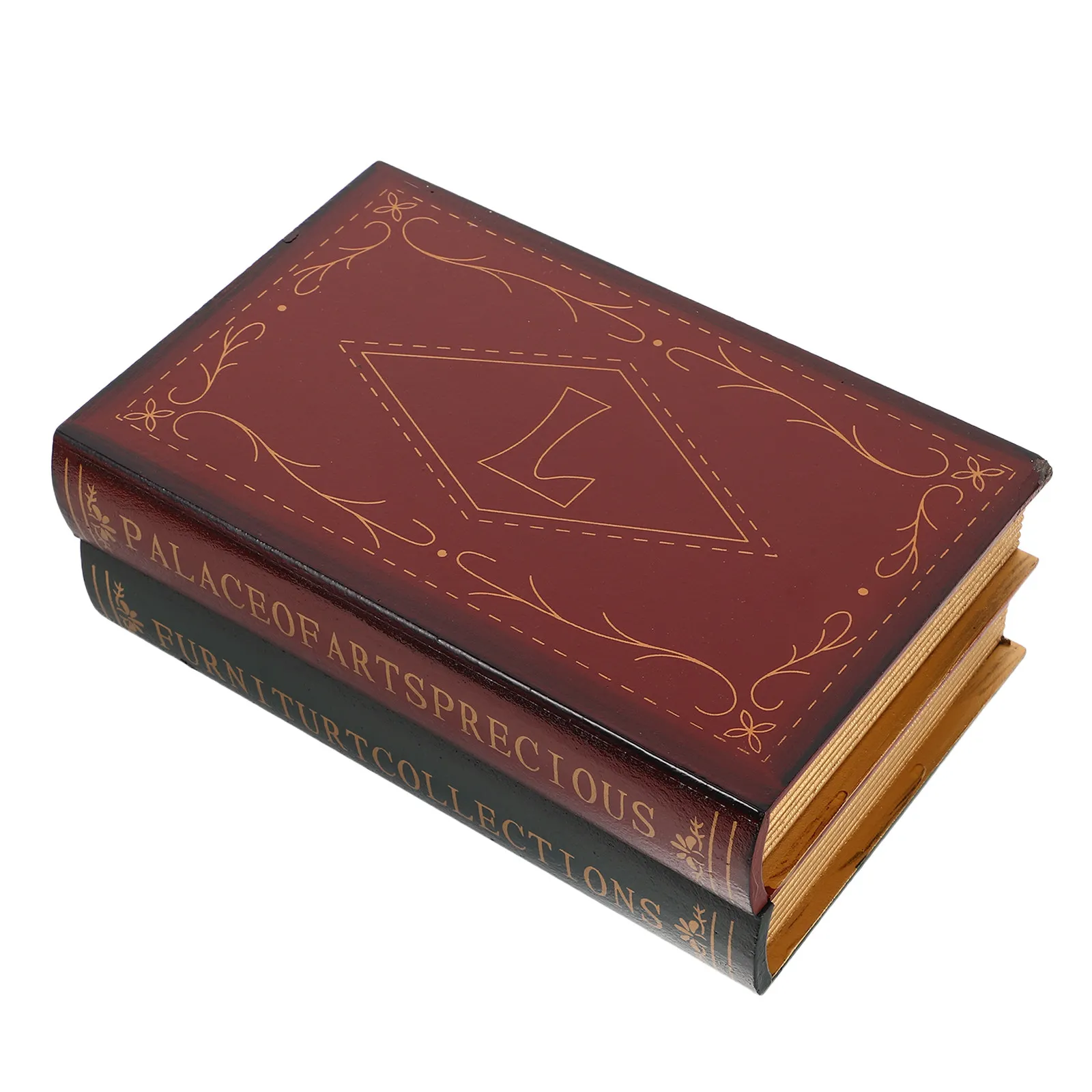 Vintage Faux Book Storage Box Decorative Blank Fake Book Box for Home Office Coffee Table Decorative Hidden Storage Case
