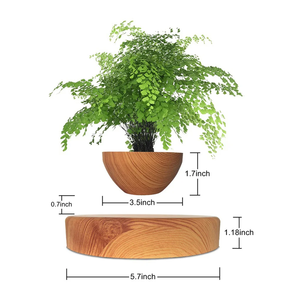 New Air Plant Pot Holders Magnetic Levitating Flower Pots Floating Air Bonsai Pot Home Office Desk Decor Gift Drop Shipping