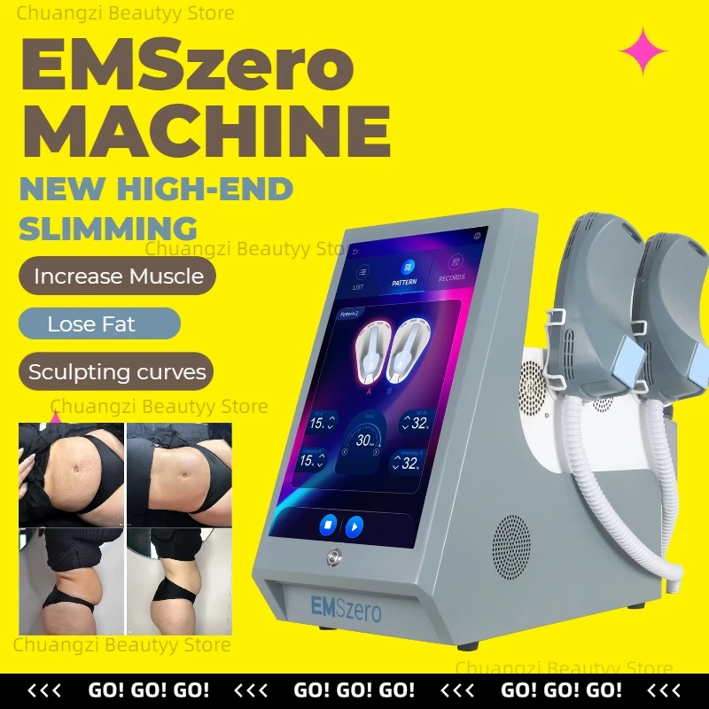 6500W Emszero Body Slimming Contouring Electromagnetic Coil NEO Weight Loss 4 Handles Pelvic Cushion Build Muscle Machine